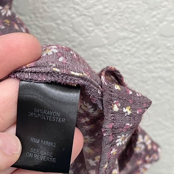 Torrid Lindsay Button-Front Dolman Top Floral Blouse Shirt 13578803 Womens sz 5X - Picture 4 of 6